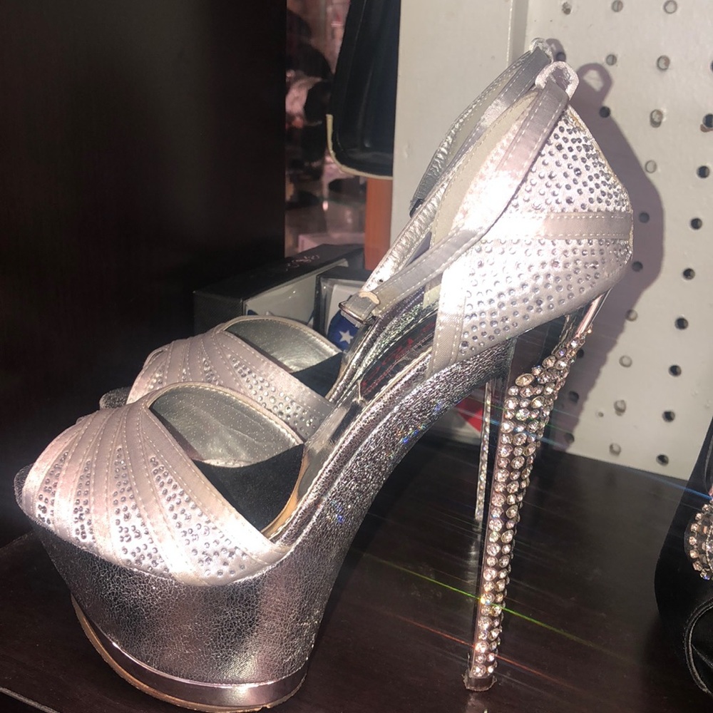 2Lips Too rhinestone stilettos